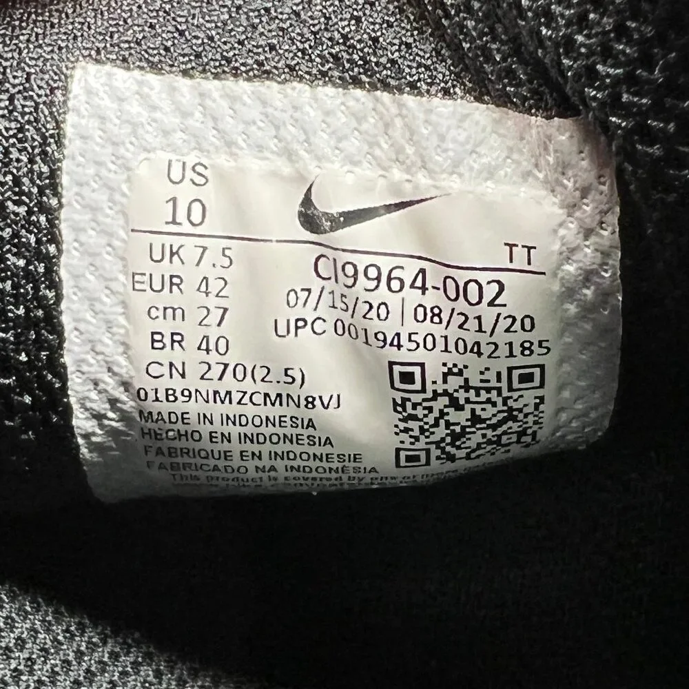 Nike Flex Experience Run 10 Shoes Womens 10 Black Grey Athletic Running Sneakers